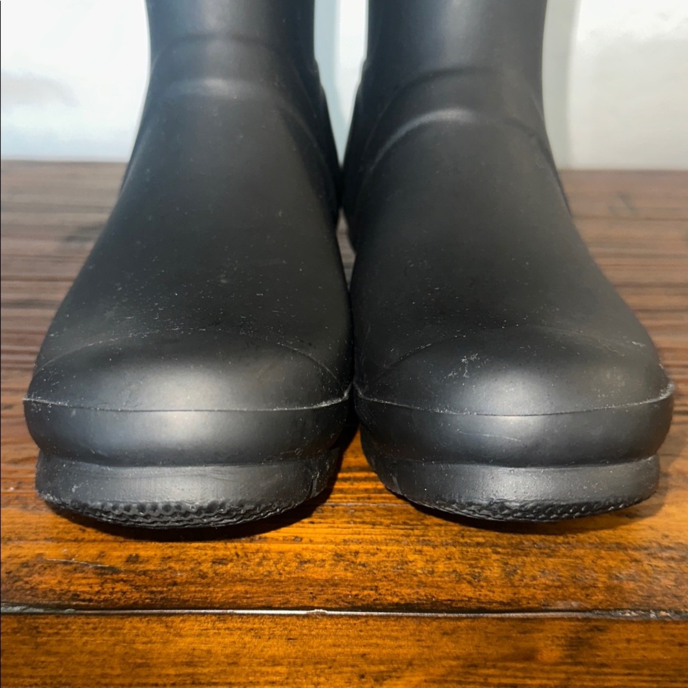 HUNTER Women’s Original Waterproof Matte Black Rain Boot Side Buckle Size 10 - Picture 8 of 15